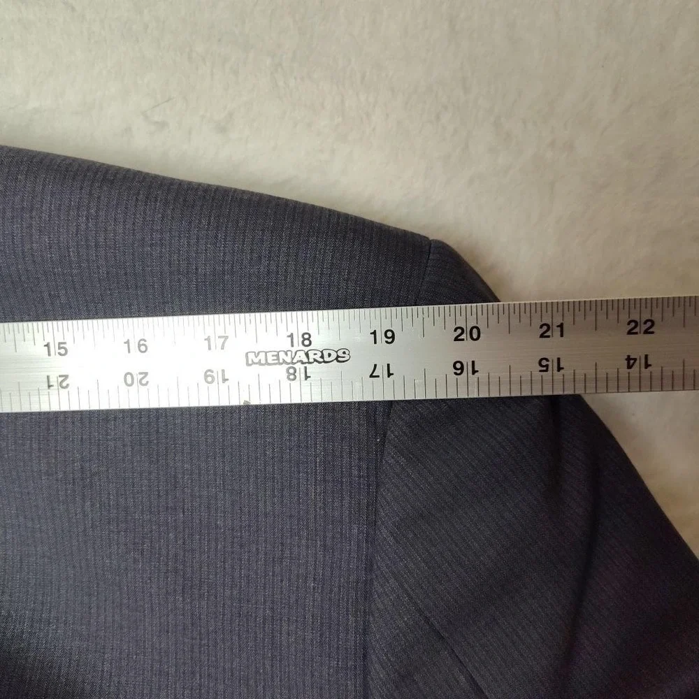 Canali Suit‎ Jacket Mens 52 42R Gray Pinstripe Wool 2 Button Blazer Made Italy
